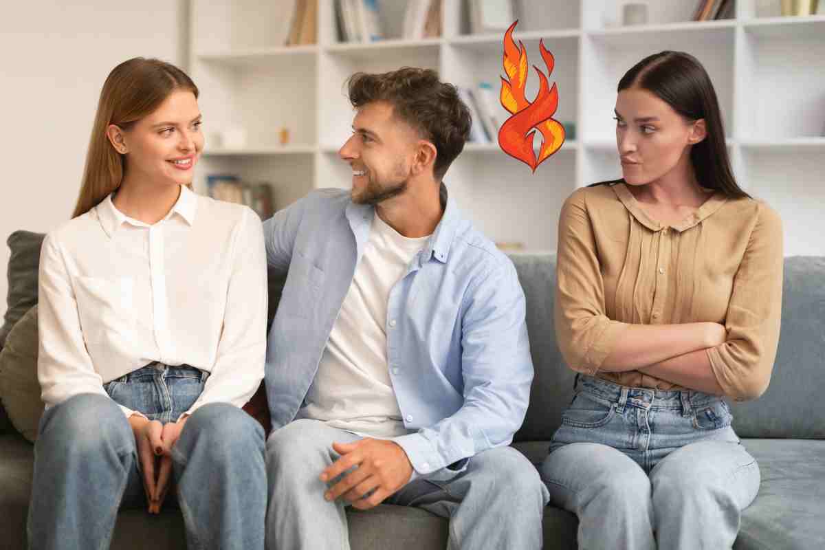 Flamme jumelle en couple avec quelqu&rsquo;un d&rsquo;autre : gérer l&rsquo;union triangulaire