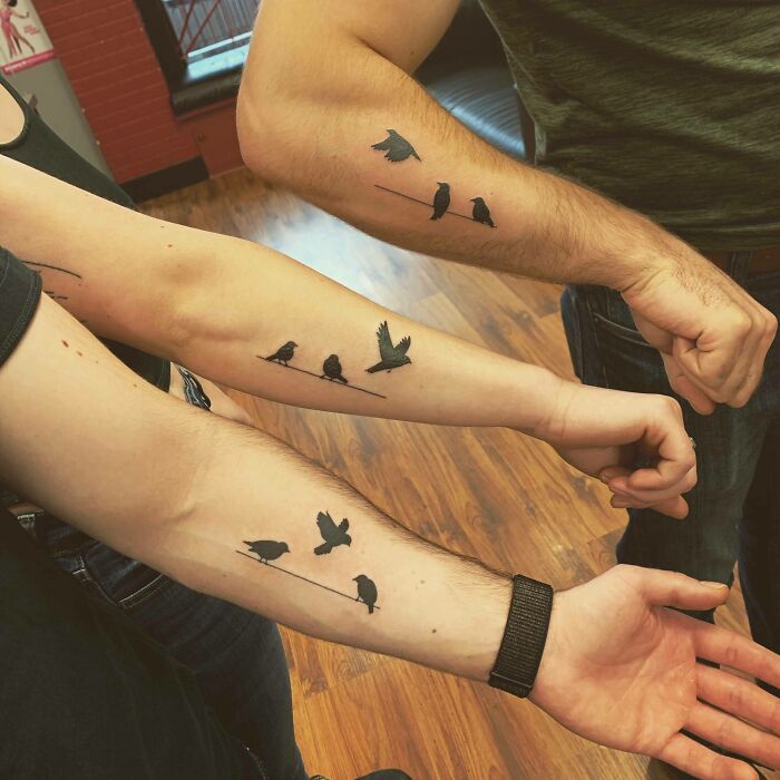 Tatouage pour la famille : Oiseaux