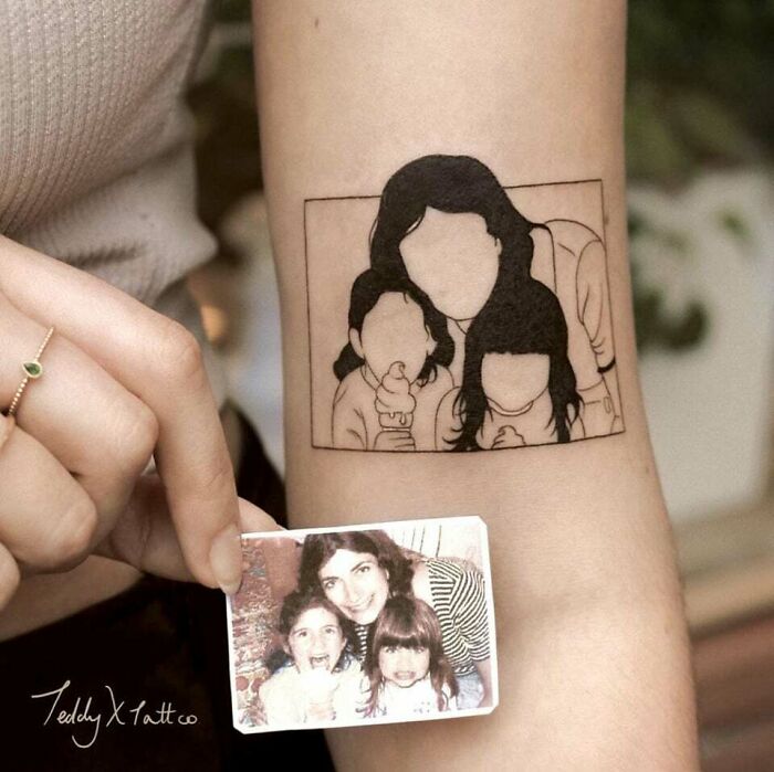 Tatouage pour la famille : Portrait de famille