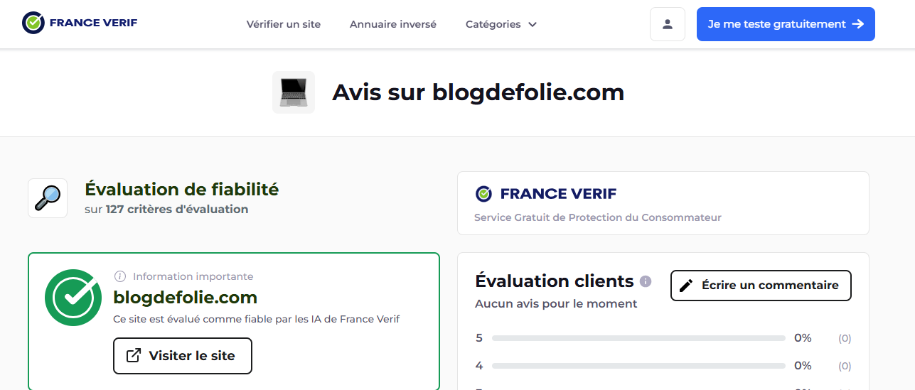 Blog de Folie mon avis après quelque mois de test — free download