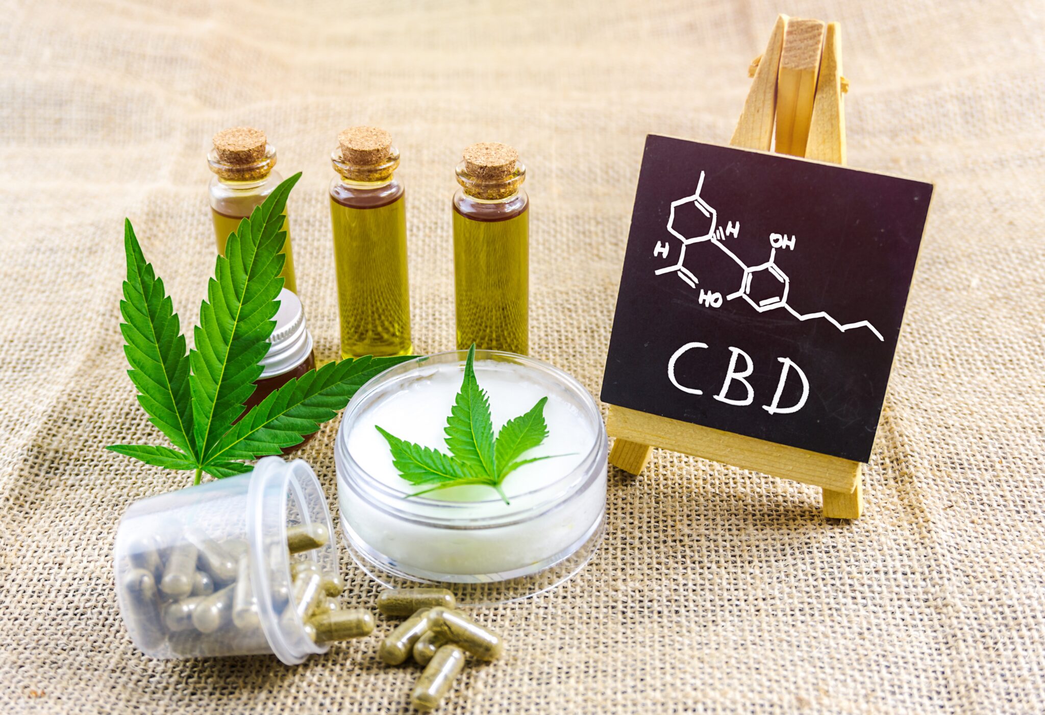 cbd oils and topical cream and blackboard with che 2025 01 09 15 15 17 utc 1