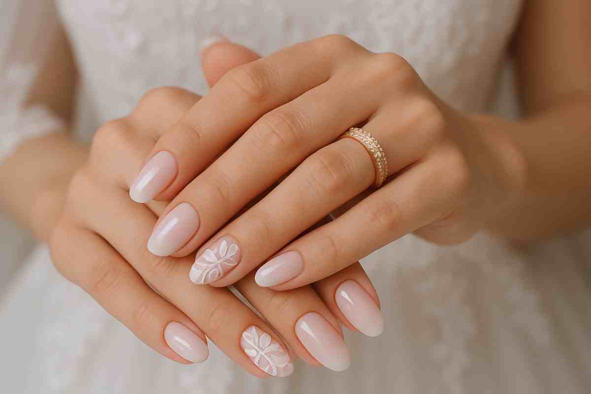 43 magnifiques designs d&rsquo;ongles pour mariage