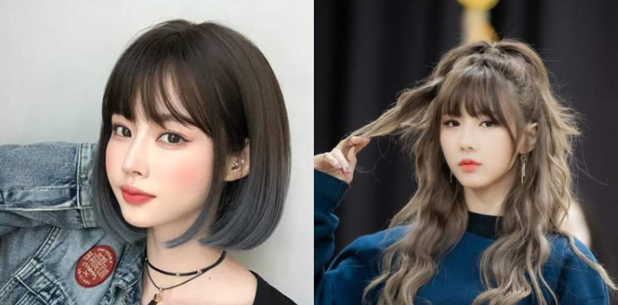 type de visage adapté à frange japonaise 