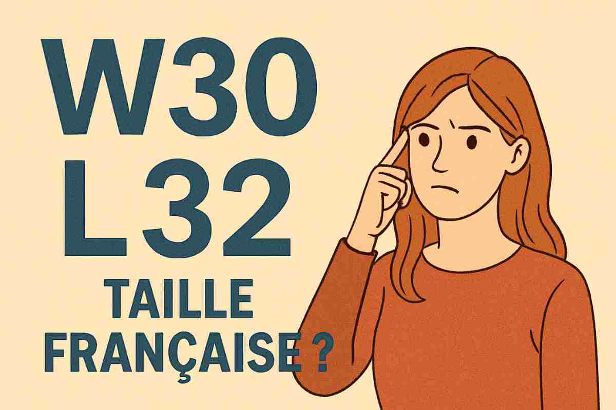 Quelle est la taille W30 L32 en France ?