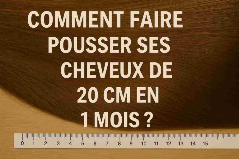 Comment faire pousser ses cheveux de 20 cm en 1 mois