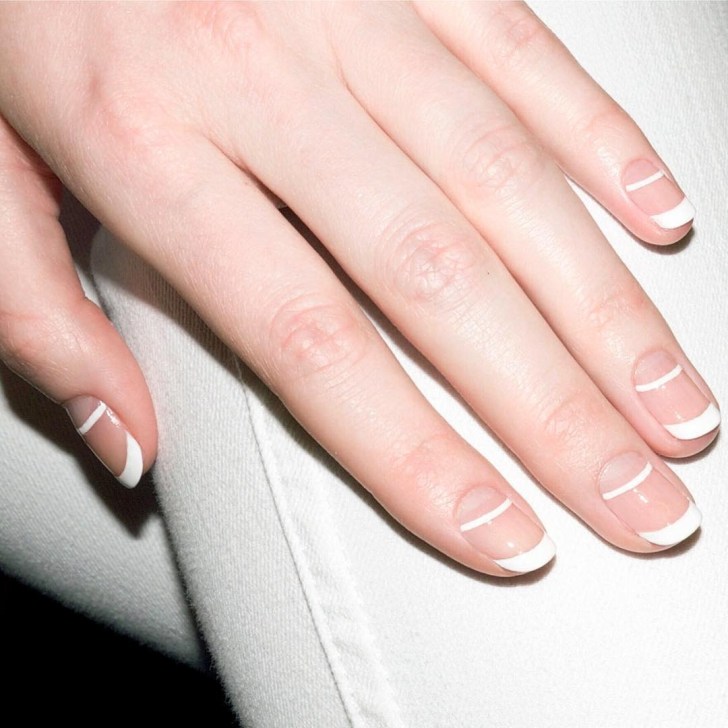 Ongles mariage double French pour style moderne inoubliable
