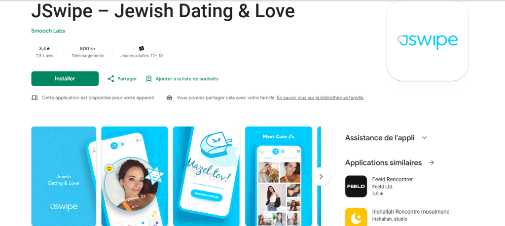 Site de rencontre juif : jswipe