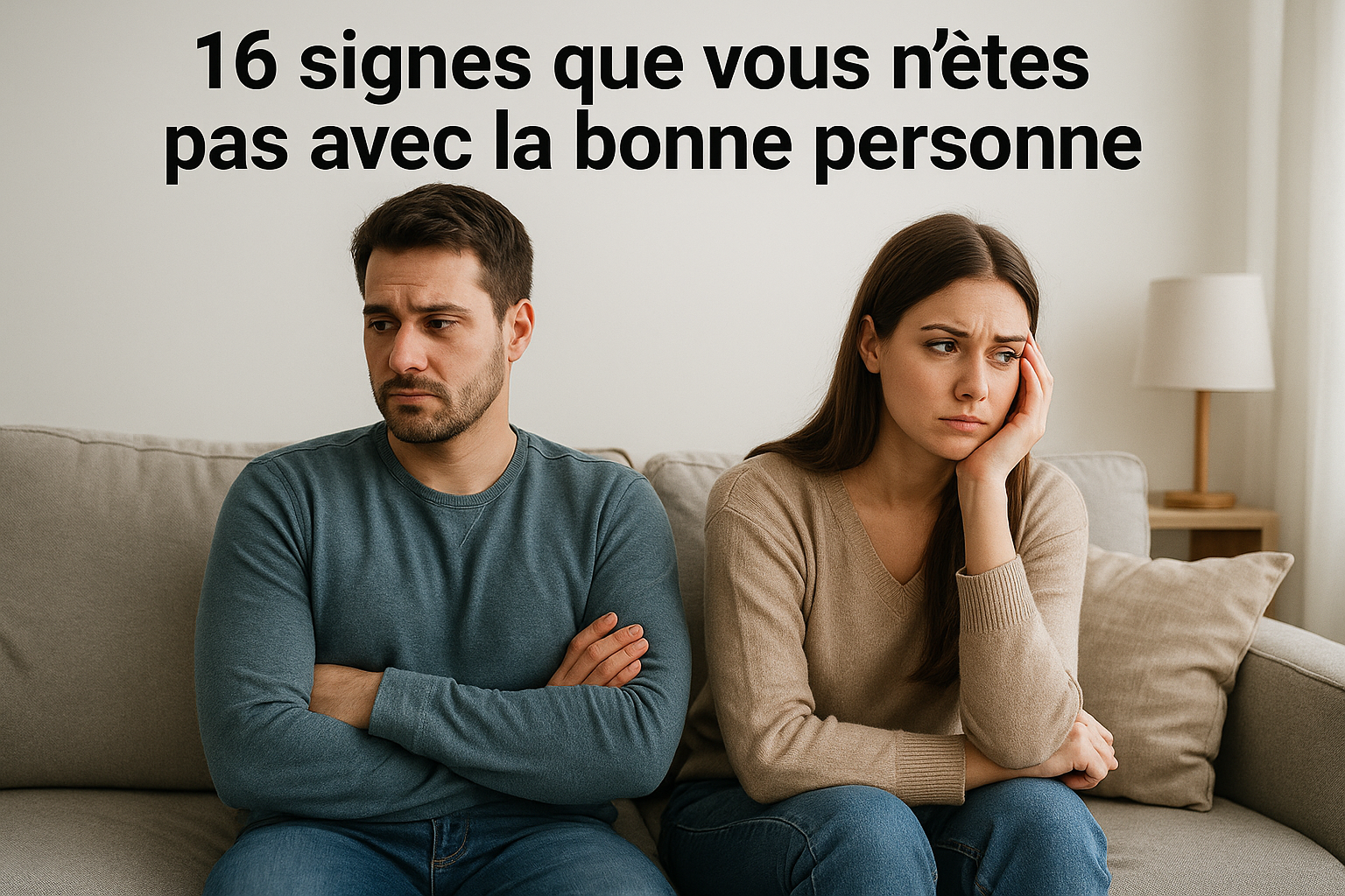16 signes que vous n&rsquo;êtes pas avec la bonne personne