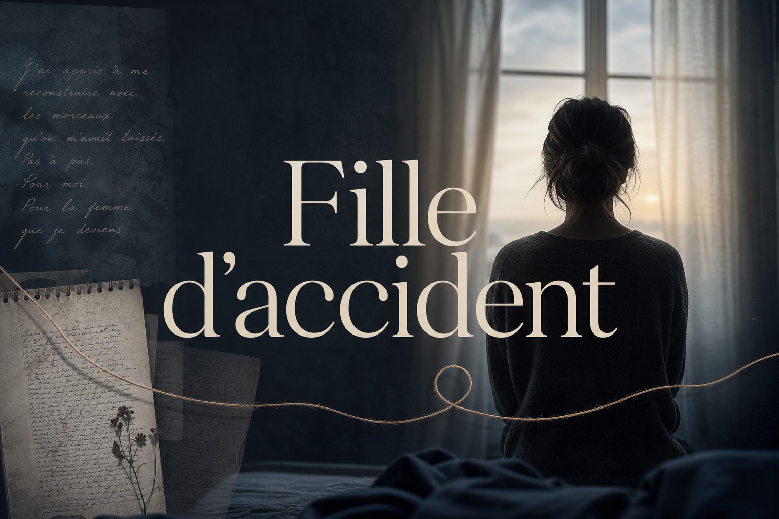 Fille d'accident Karine Deraëdt, femme face à la lumière